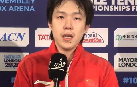 男乒3-1法国采访！王楚钦总结2场，林诗栋亲承正常，梁靖崑谈调整
